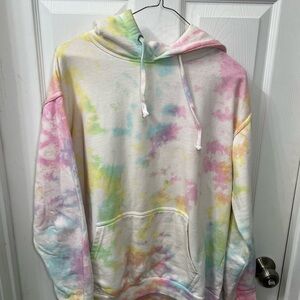 Colorful Tie-Dye Hoodie (Large)